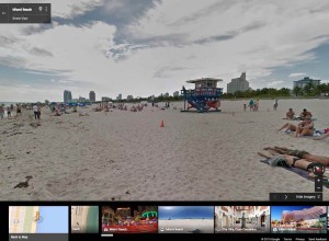 Google Street View en una playa