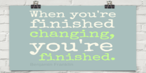Benjamin Franklin and changes